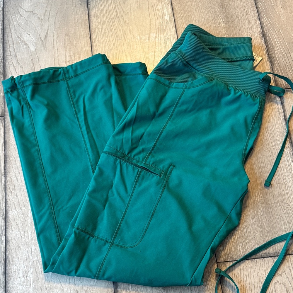Hunter Green  Scrub Pants with Drawstring